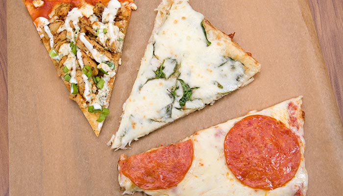 A variety of flatbreads from The Deckhand Social in Panama Beach Florida.